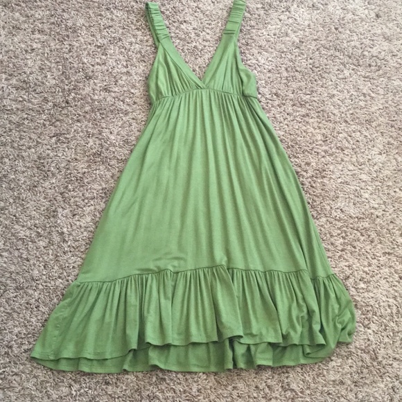 NWOT Anthropologie Ophelia Sage Midi Dress - Picture 3 of 14